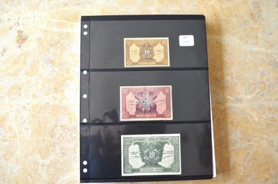 Un lot de 3 billets de 10, 20 et 50 cents du Gouvernement Gé…