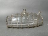 an image of a glass container with a horse on top of it