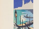 a picture of a book with a picture of a boat in the water