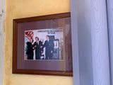 a picture of a picture of two men and a woman