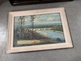 a picture of a painting on the floor of a room