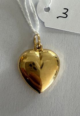 Pendentif Cœur en or jaune - 2,3g