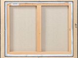 a close up of a picture of a window frame with a window pane in it
