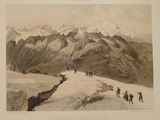 une photo d'un groupe de personnes en train de gravir une montagne