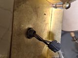 a light that is on in the corner of a room