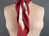 an image of a woman ' s neck scarf on a mannequin