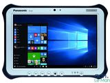 La tablette Panasonic est équipée d'un écran Windows 10 et d'un clavier