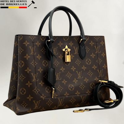 Sac à main Louis Vuitton en cuir Monogram avec finitions dorées