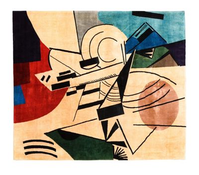 d'après Olga ROZANOVA Tapis en laine, entièrement fait main