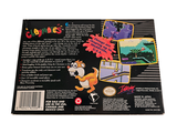 a back cover of a box with a picture of a cat on it