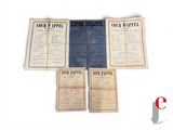 an image of a set of four pamphlets with a picture of a man