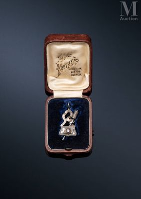 an image of a ring in a box on a black background