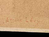 a close up of a piece of cardboard with writing on it