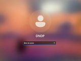 a blurry photo of a computer screen with a dndp button on it