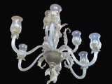 chandelier in the style of muranono glass, italy, 20th century