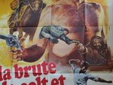 a movie poster for the film la brute de colt et le karate