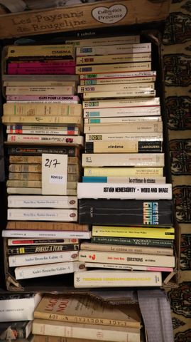 Carton de 53 livres sur le Cinéma.