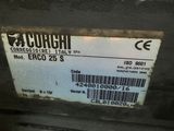 the label on the back of a machine that is sitting on a table