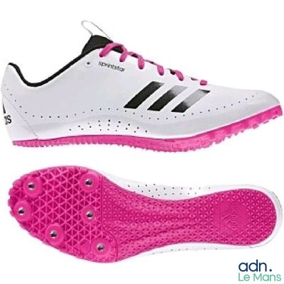Chaussures de golf adidas pour femme - blanc / noir / rose