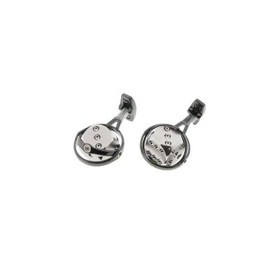 ENCELADE 1789 Boutons de manchette "Dés Collection" en acier…