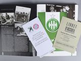 a book with a picture of a soccer team on it
