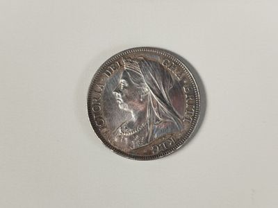 a silver coin with a woman ' s face on it