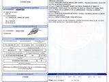 a document with a picture of an airplane on it