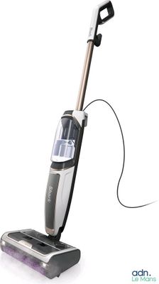a close up of a vacuum cleaner on a white background