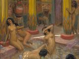 an image of a painting of a group of nudes in a pool