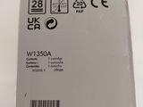 a white box with a sticker on it on a table