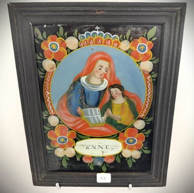 an image of a painting of a woman holding a child in her lap