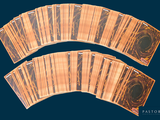 a lot of cards that are sitting on top of each other