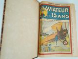 an open book with a picture of an airplane on it