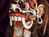 an image of a mask with a dragon head on it