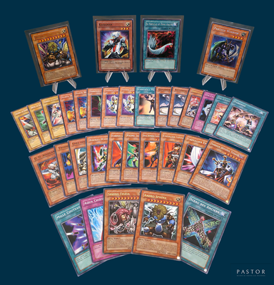 a picture of a collection of card games on a blue background