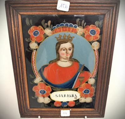 an image of a painting of a woman wearing a crown in a frame