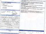 a close up of a document with a barcode on it