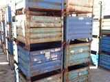 a stack of crates that are stacked up on top of each other