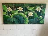 a picture of a painting on the wall of a room