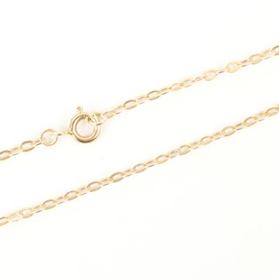 Chaîne en or maille ovale. 52 cm. - Photo 1