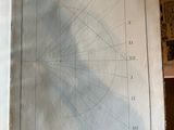 an old book with a drawing of a sundial on it