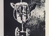 une image représentant un dessin en noir et blanc d'un homme sur un skateboard