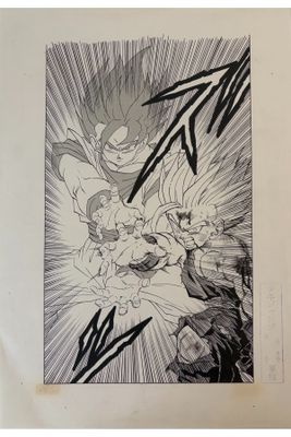un dessin en noir et blanc représentant un homme et une femme qui se battent