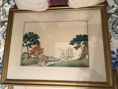 une photo d'un tableau accroché au mur
