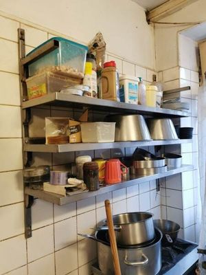 Étagère murale inox à 3 niveaux