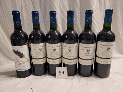 Lot de 6 bouteilles dont 5 bouteilles DOMAINE DE FERRAND 200…