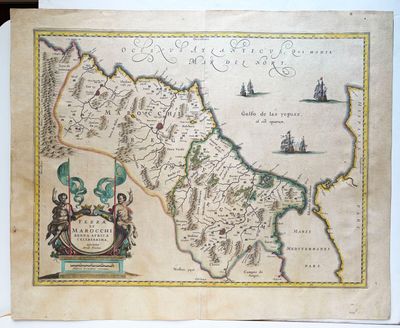 une vieille carte de l'île de Guernesey datant du milieu du XVIIIe siècle