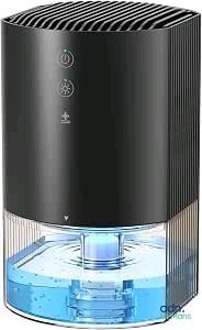 a black and white humider with water in it