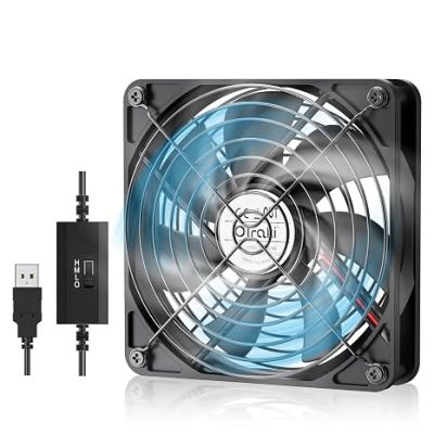 a fan that is connected to a usb charger