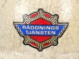 a red and blue sign that says raddings thansten on it